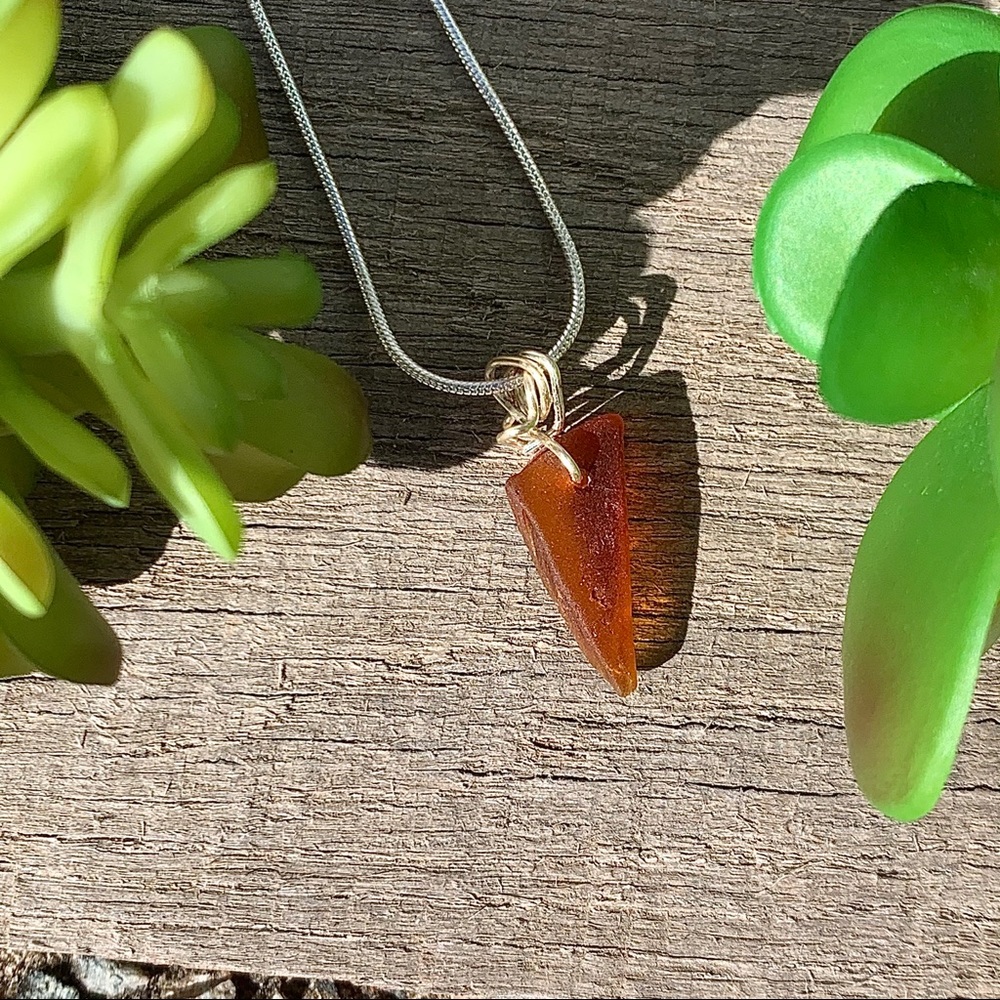Hand Crafted Sea Glass Necklace